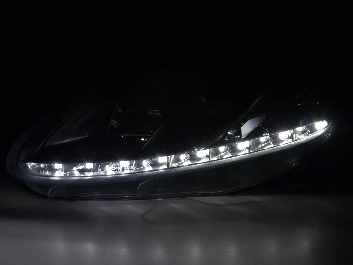 Scheinwerfer Set Daylight LED Tagfahrlicht Fiat Grande Punto 199 schwarz