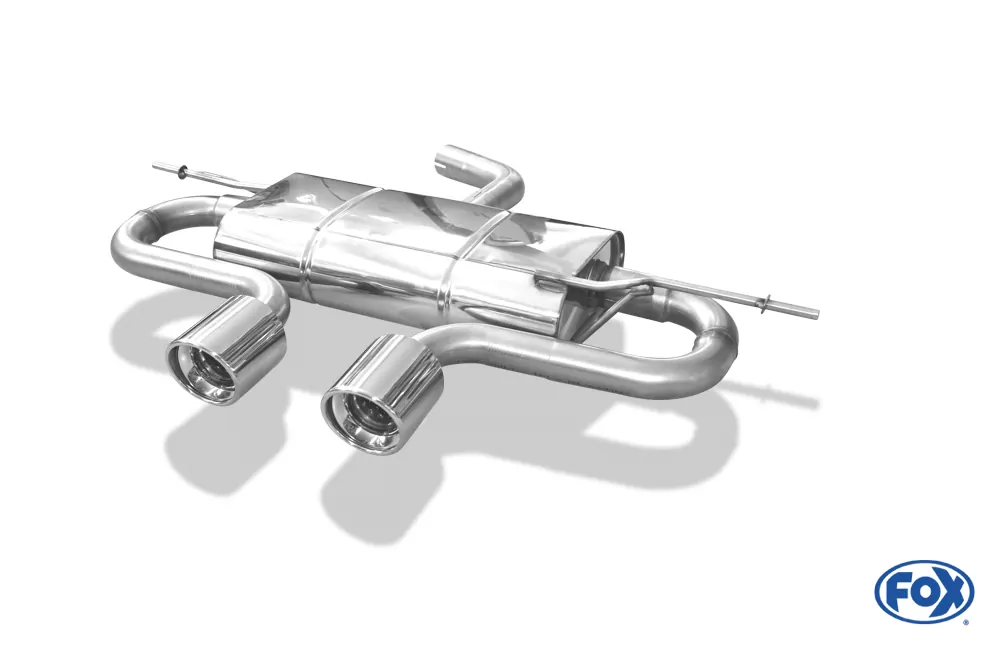 VW Golf V  Endschalldämpfer Ausgang mittig R32-Design - 2x100 Typ 17 mittig
