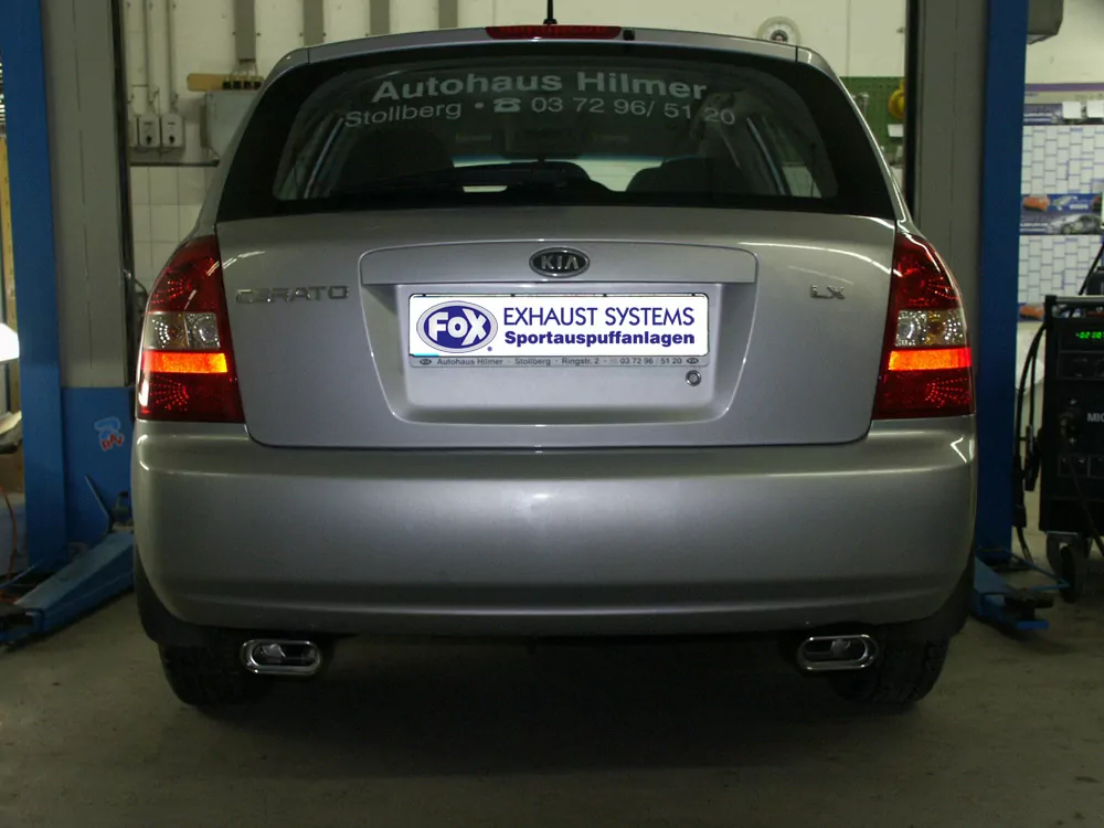 Kia Cerato Schrägheck  Endschalldämpfer Ausgang rechts/links - 135x85 Typ 53 rechts/links