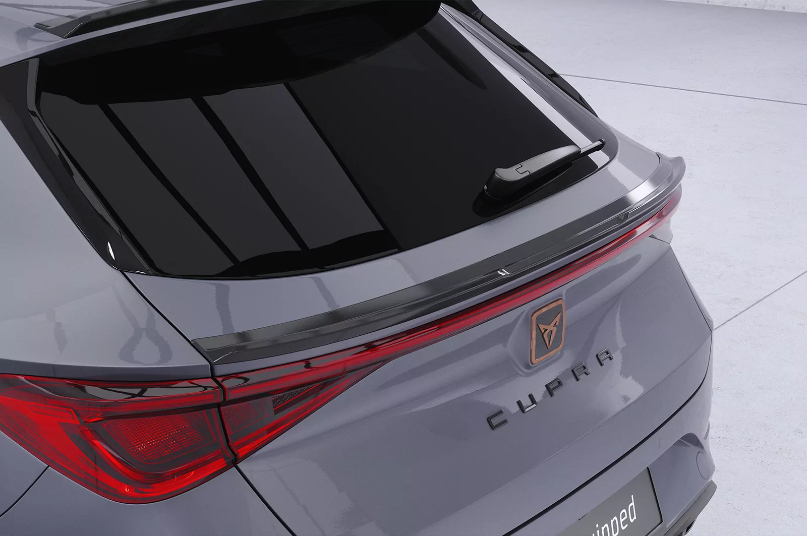 Heckflügel mit ABE für Seat / Cupra Leon 4 (Typ KL) ST HF146 Schwarz Strukturiert