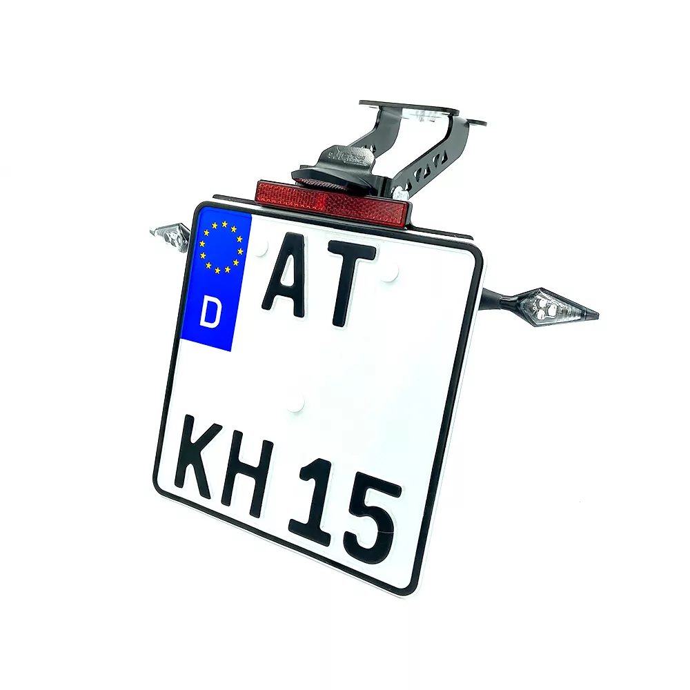 alpha Technik Kennzeichenhalter für Yamaha YZF-125R, Typ RE39, Modelljahr 2019-; R125, Typ RE40, Modelljahr 2021-