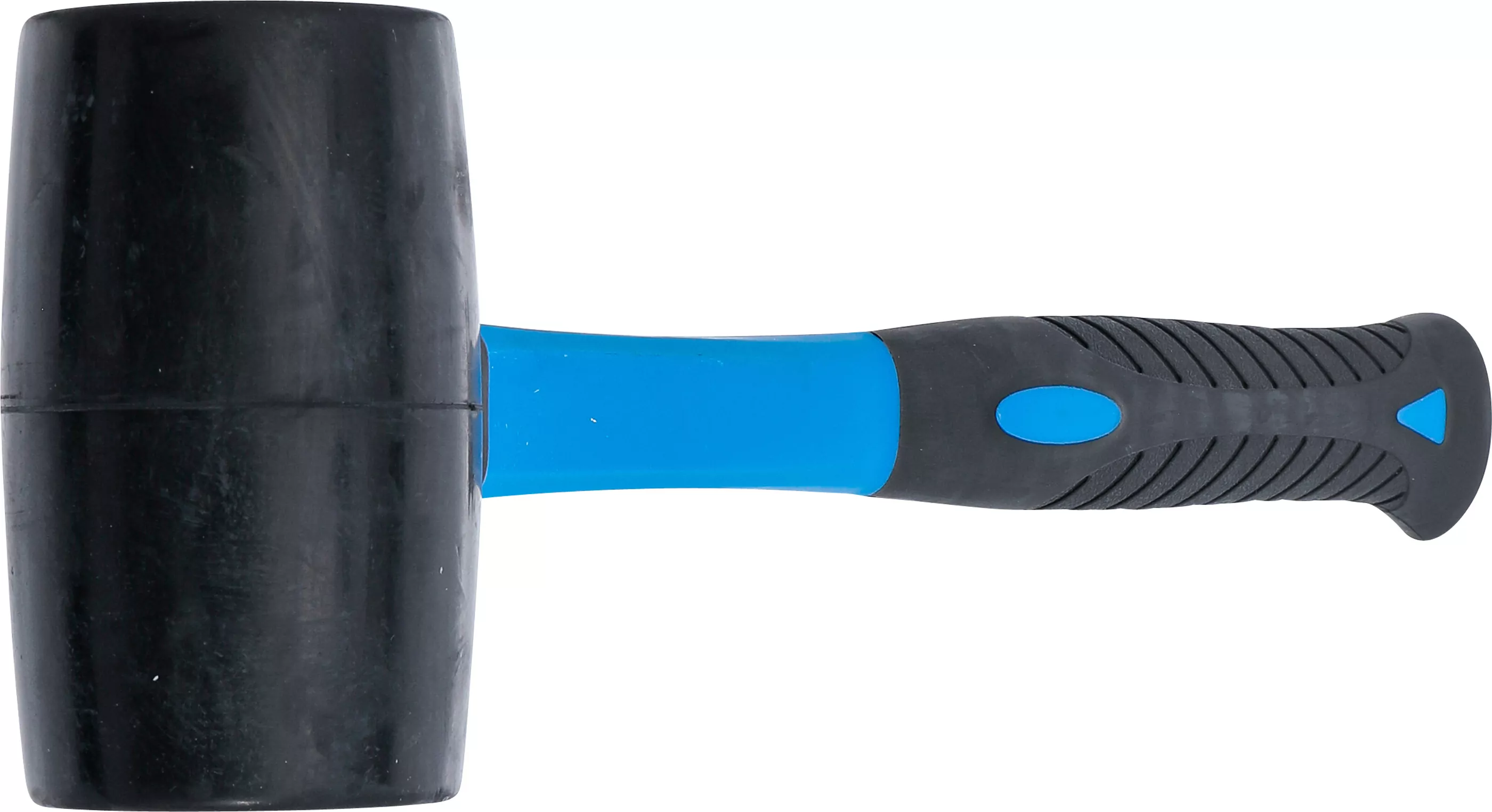 Gummihammer | Fiberglasstiel | schwarzer Kopf | Ø 65 mm | 720 g
