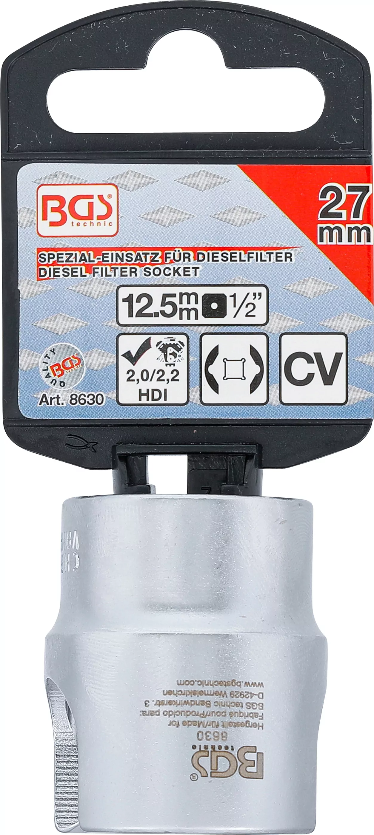 Spezial-Einsatz für Dieselfilter | 27 mm