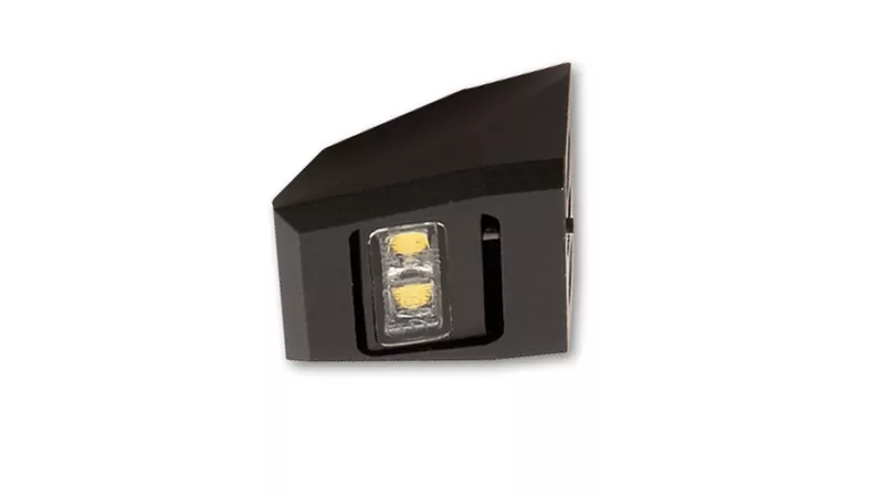 HIGHSIDER pro Split-S LED Kennzeichenbeleuchtung Schwarz/Transparent SMD (1Stck)