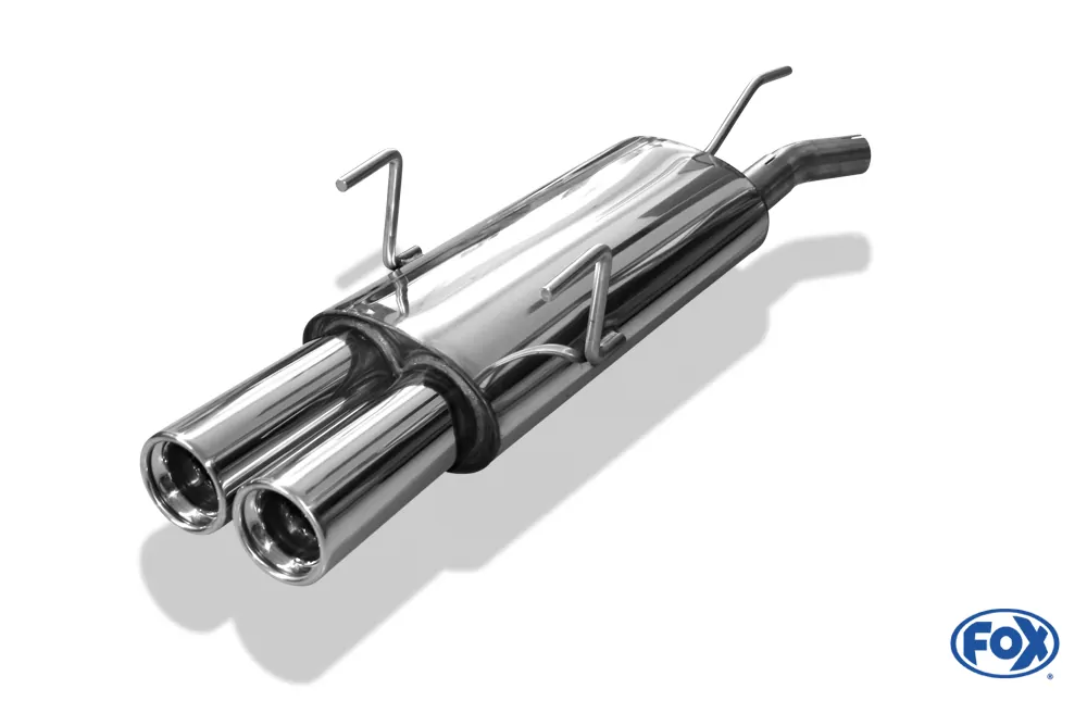 Opel Astra F Caravan  Endschalldämpfer 3-Punkt-Aufhängung - 2x80 Typ 13