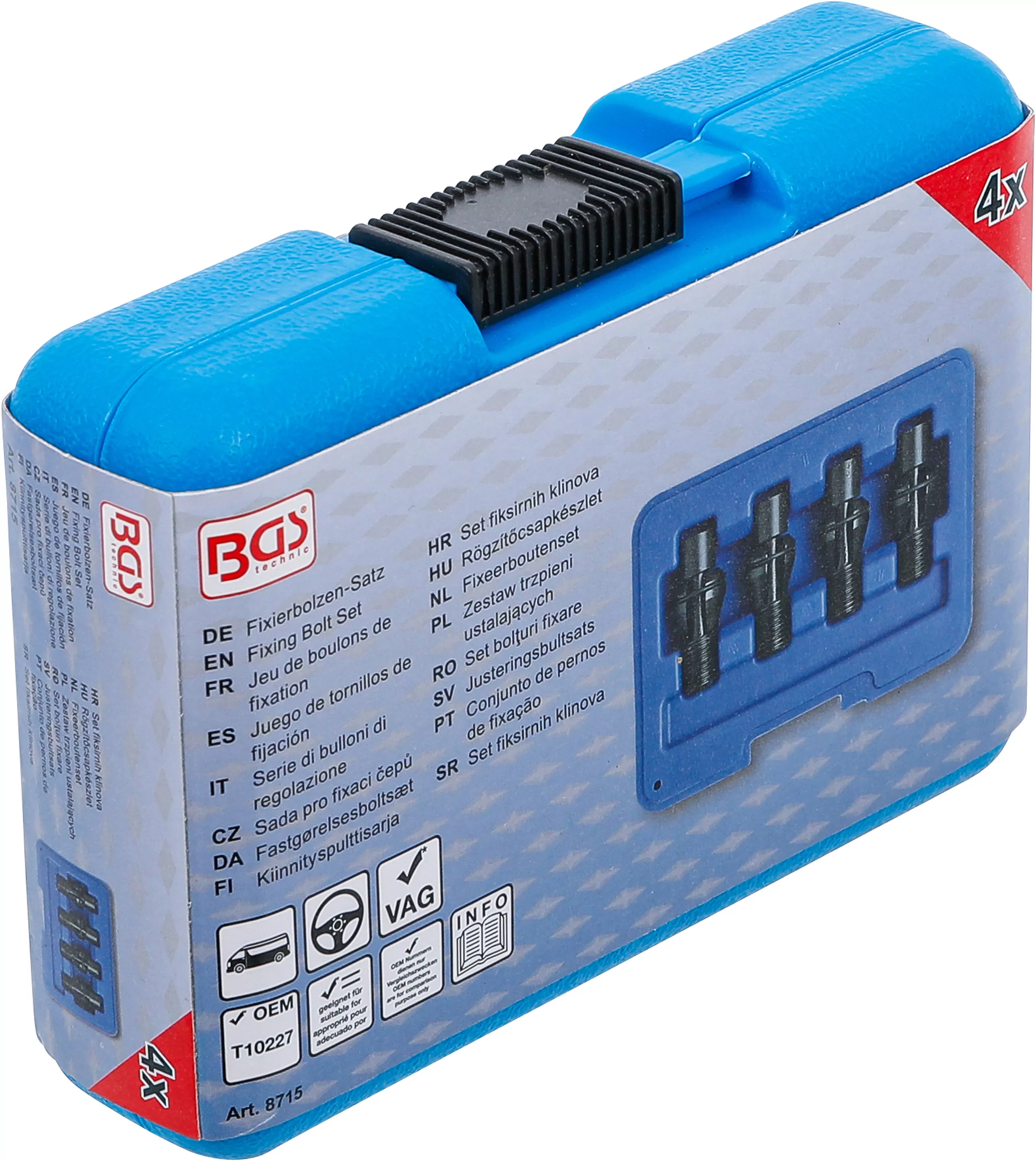 Fixierbolzen-Satz | für VAG Hilfsrahmen | M14 x 1,5 mm | 4-tlg.