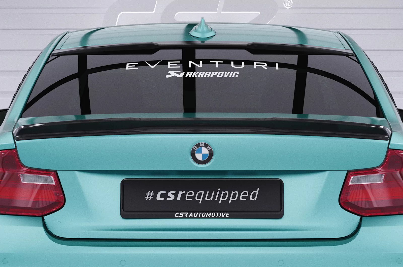 Heckflügel mit ABE für BMW 2er F22 / F23 HF006 Schwarz Strukturiert