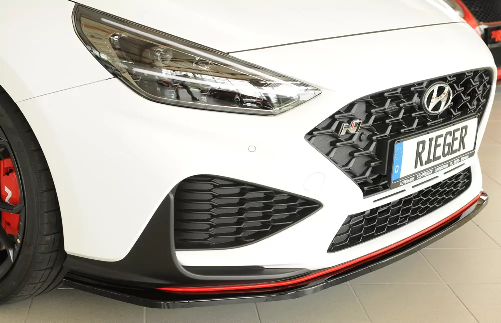 Rieger Spoilerschwert glanz schwarz für Hyundai i30 N  (PDE) 5-tür. (Schrägheck) 05.21- (ab Facelift)