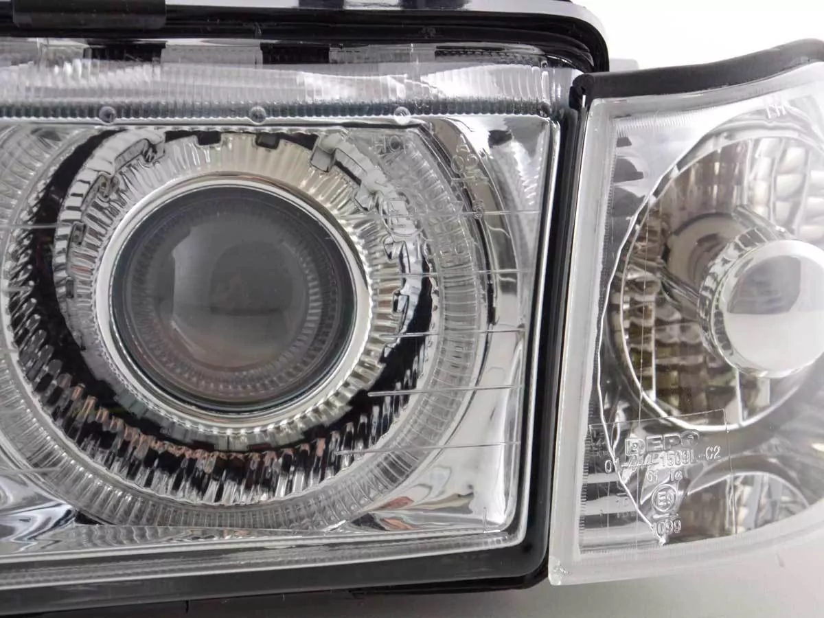 Scheinwerfer Angel Eyes BMW 3er Limo Typ E36  92-98 chrom