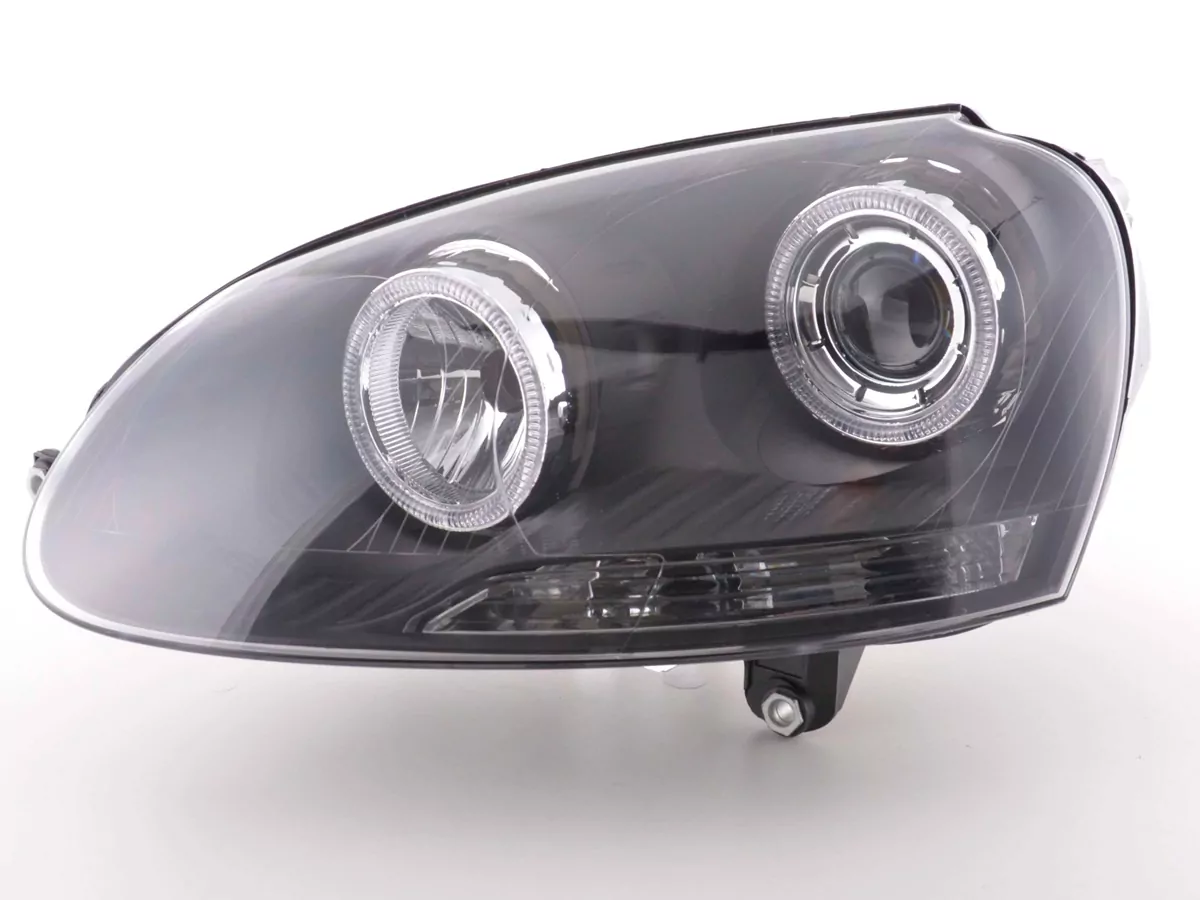 Scheinwerfer Set Angel Eyes VW Golf 5 Typ 1K Bj. 03-08 schwarz