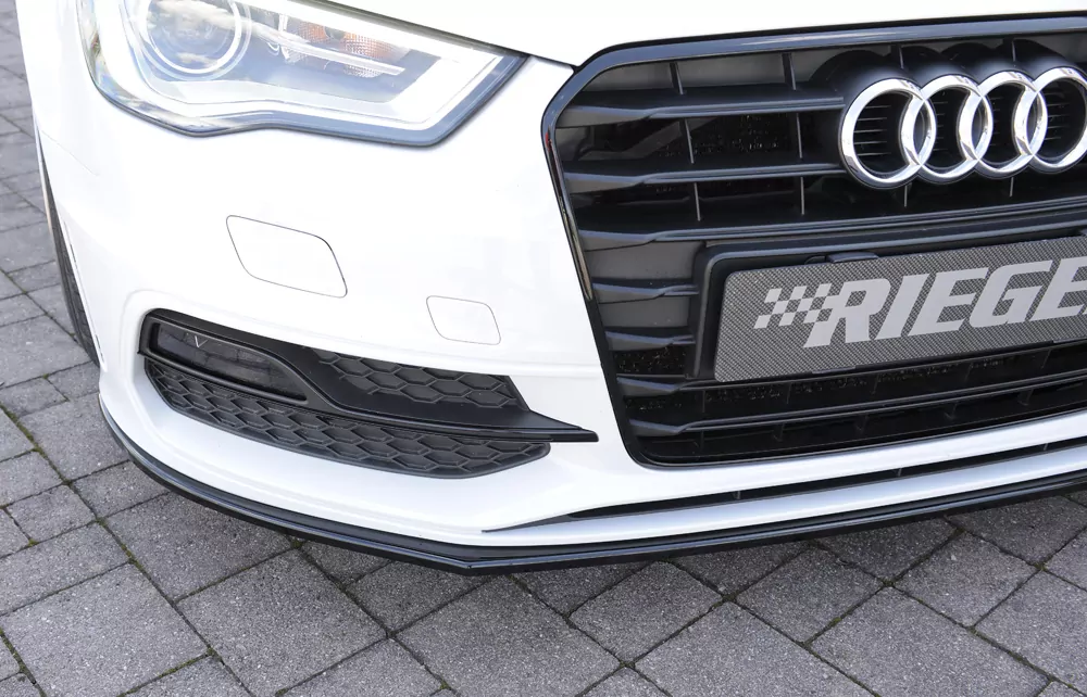 Rieger Spoilerschwert für Audi A3 (8V) | 5-tür. (Sportback 8VA) 07.12-08.16 (bis Facelift) für orig. S-Line Frontschürze