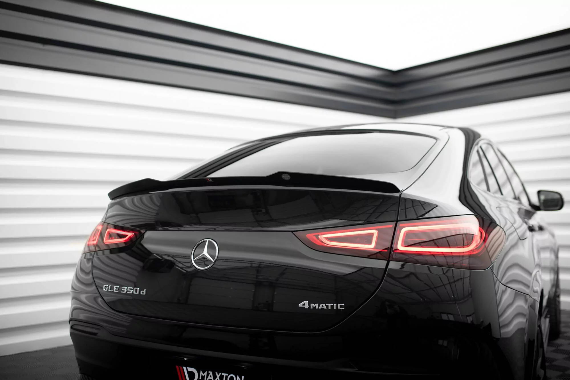 Spoiler CAP Für Mercedes-Benz GLE Coupe AMG-Line C167 / C167 Facelift Schwarz Hochglanz