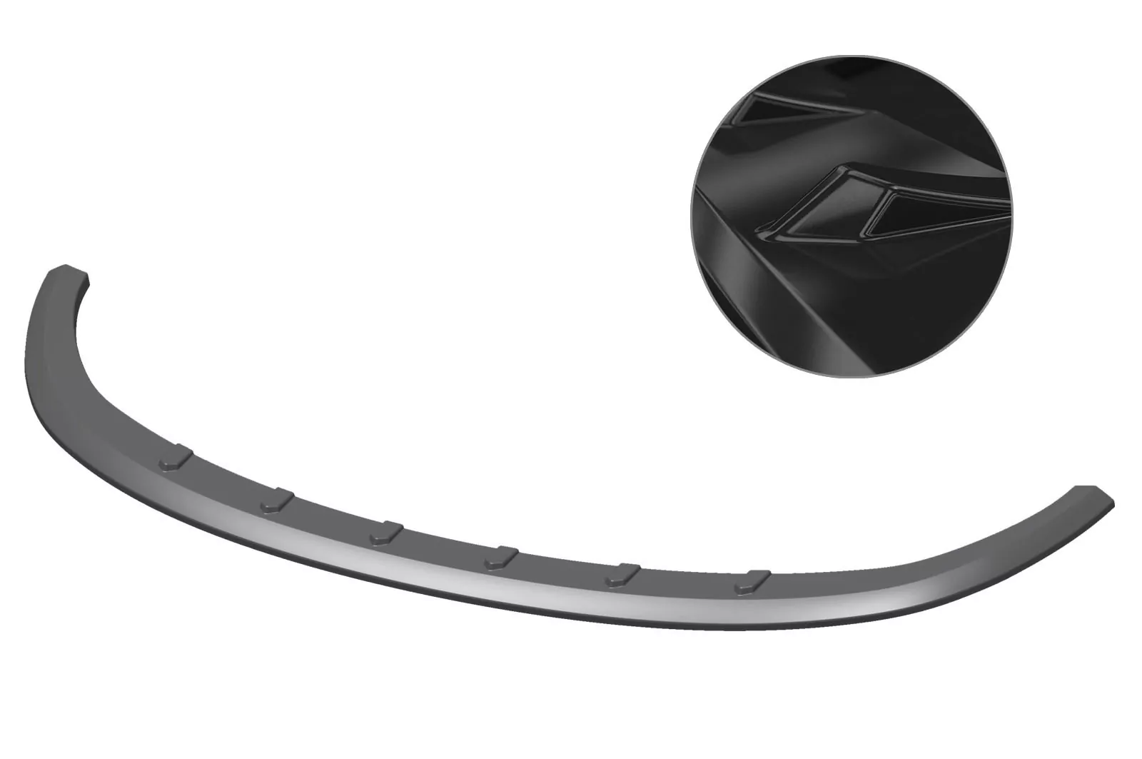 Cup-Spoilerlippe mit ABE für VW Golf 5 R32 Glossy (schwarz hochglanz)