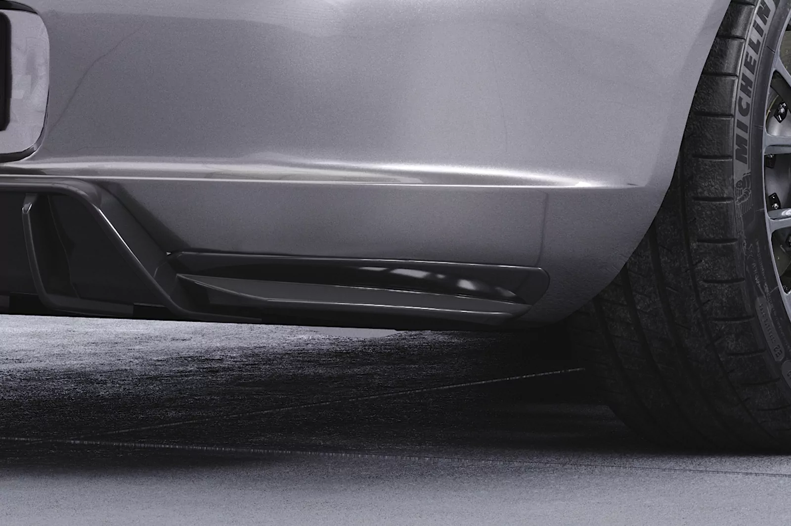 Heckansatz für Porsche Boxster 986 HA421 Schwarz Strukturiert