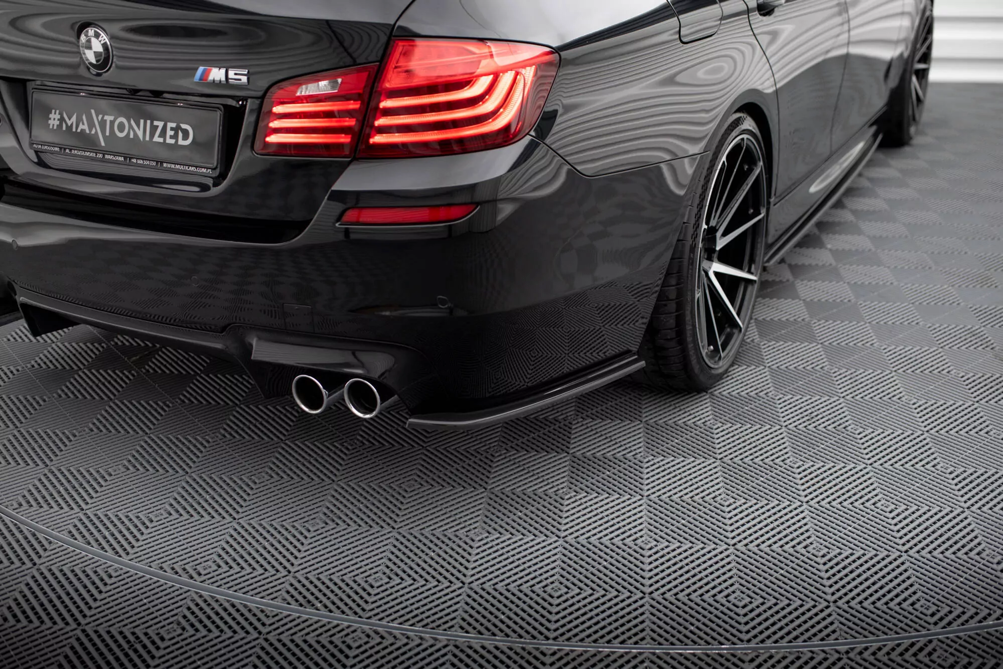 Heck Ansatz Flaps Diffusor Passend Für Diffusor Passend Für BMW M5 F10 Schwarz Hochglanz Schwarz Hochglanz
