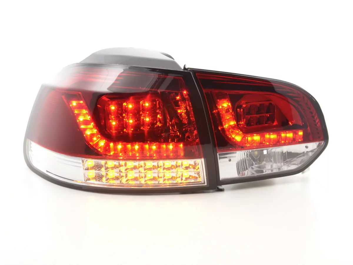 LED Rückleuchten Set VW Golf 6 Typ 1K Bj. 2008-2012 rot/klar mit Led Blinker für Rechtslenker