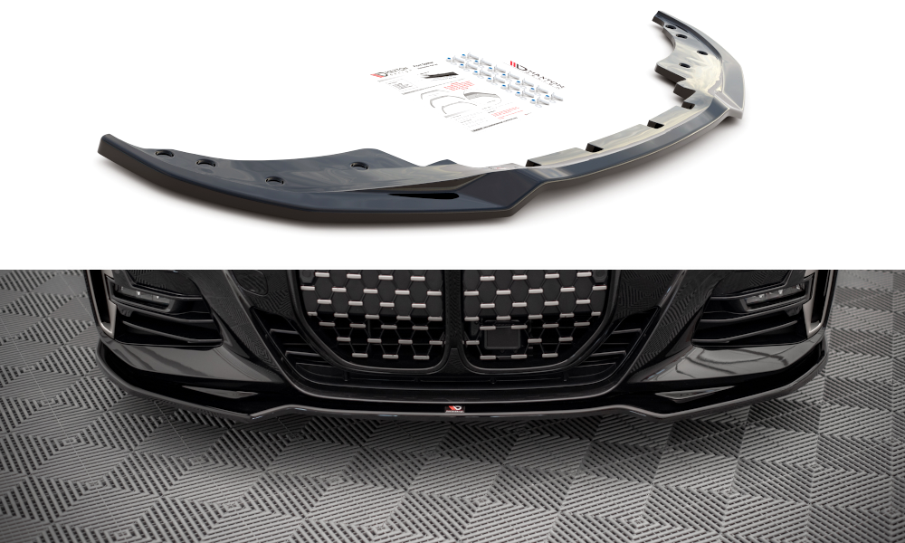 Street+ Spoilerlippe Front Ansatz V.3 Passend Für BMW 4er M-Paket / M440i G22 / G23 / G22 Facelift / G23 Facelift 
