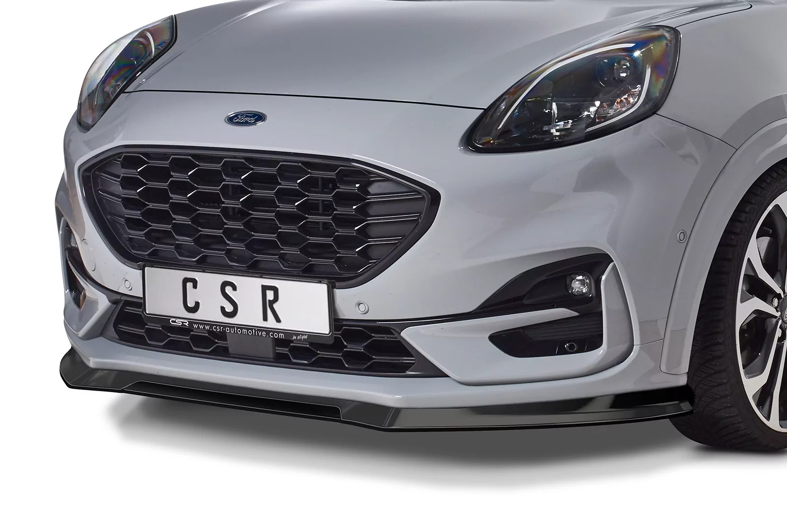 Cup-Spoilerlippe mit ABE für Ford Puma ST-Line CSL504 Schwarz Strukturiert