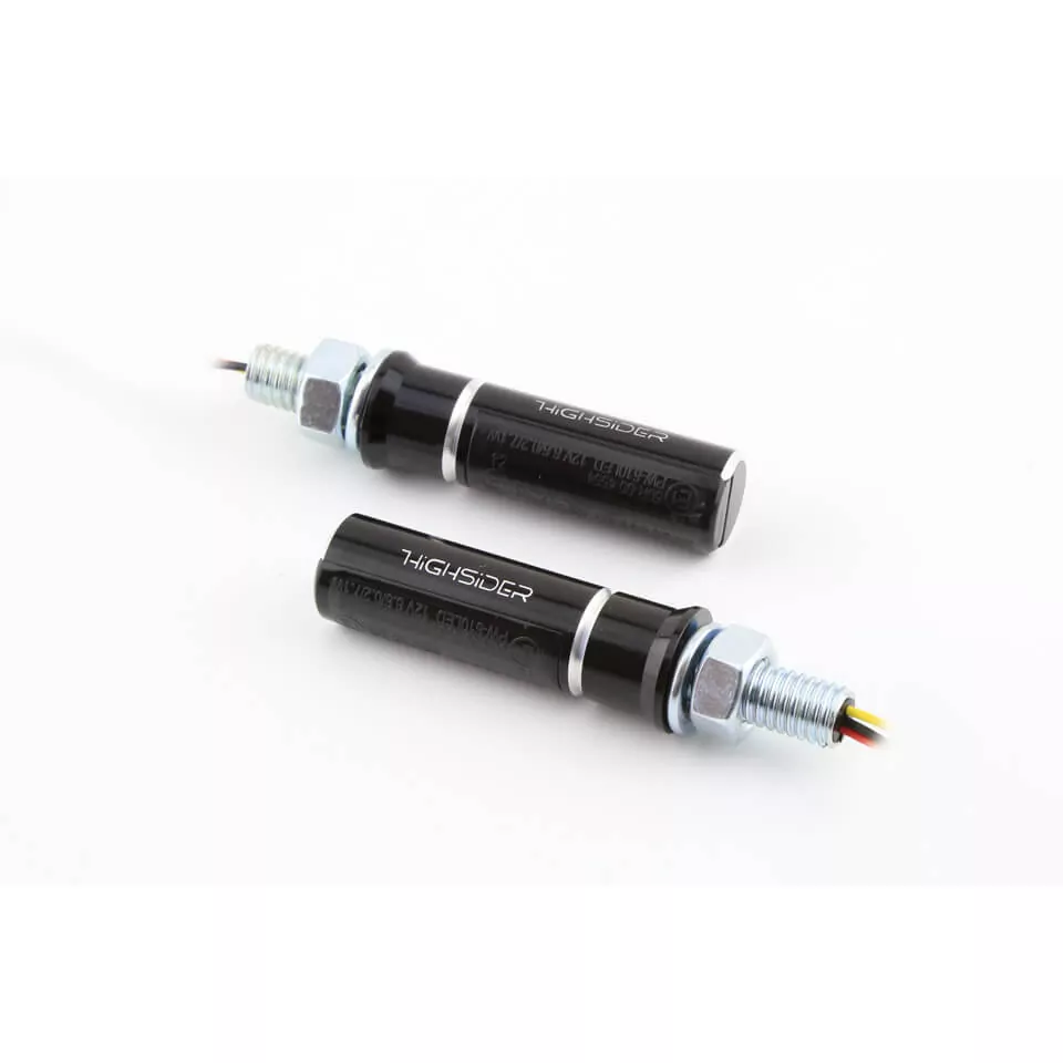 HIGHSIDER pro Conero LED Rück-, Bremslicht, Blinker Schwarz/Getönt 3in1, E-Geprüft (Paar)