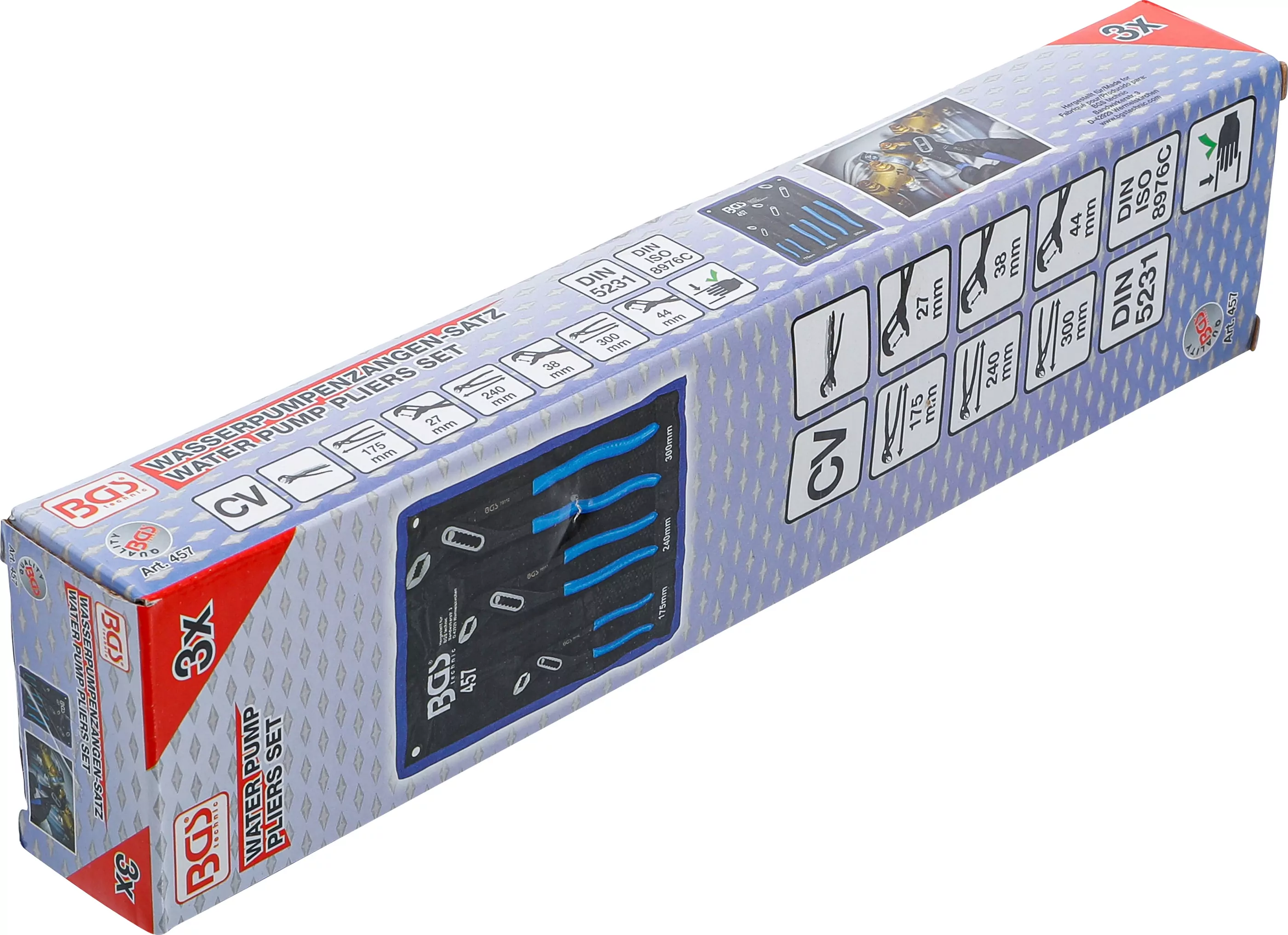 Wasserpumpenzangen-Satz | 3-tlg.