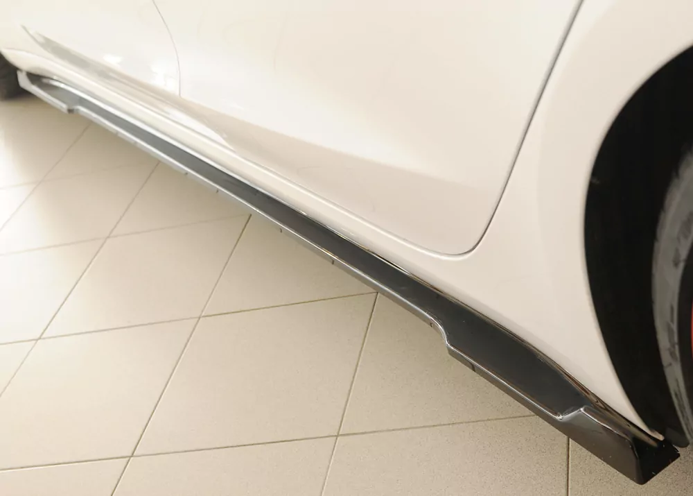 Rieger Seitenschweller links ansatz glanz schwarz für Tesla Model 3  (003)  10.23- (ab Facelift)