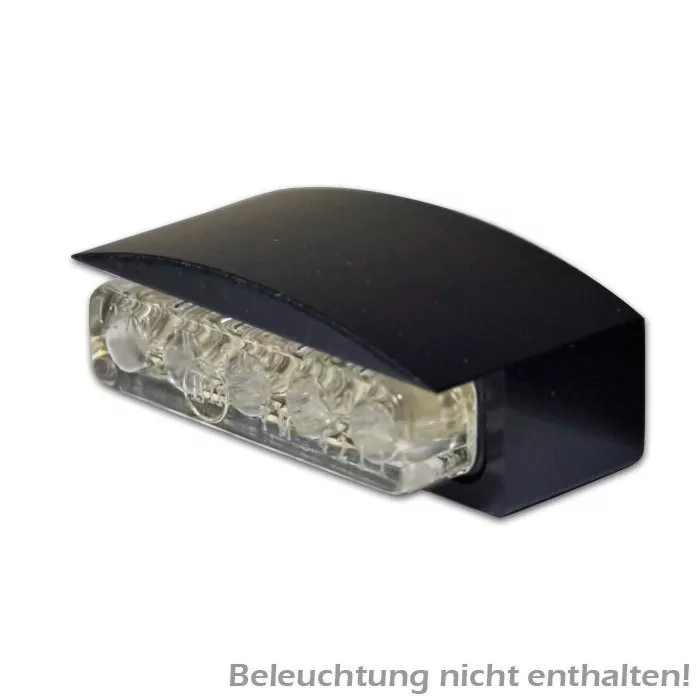 Gehäuse Für Led-kennzeichenbeleu. 284343 "ice", Schwarz, Alu