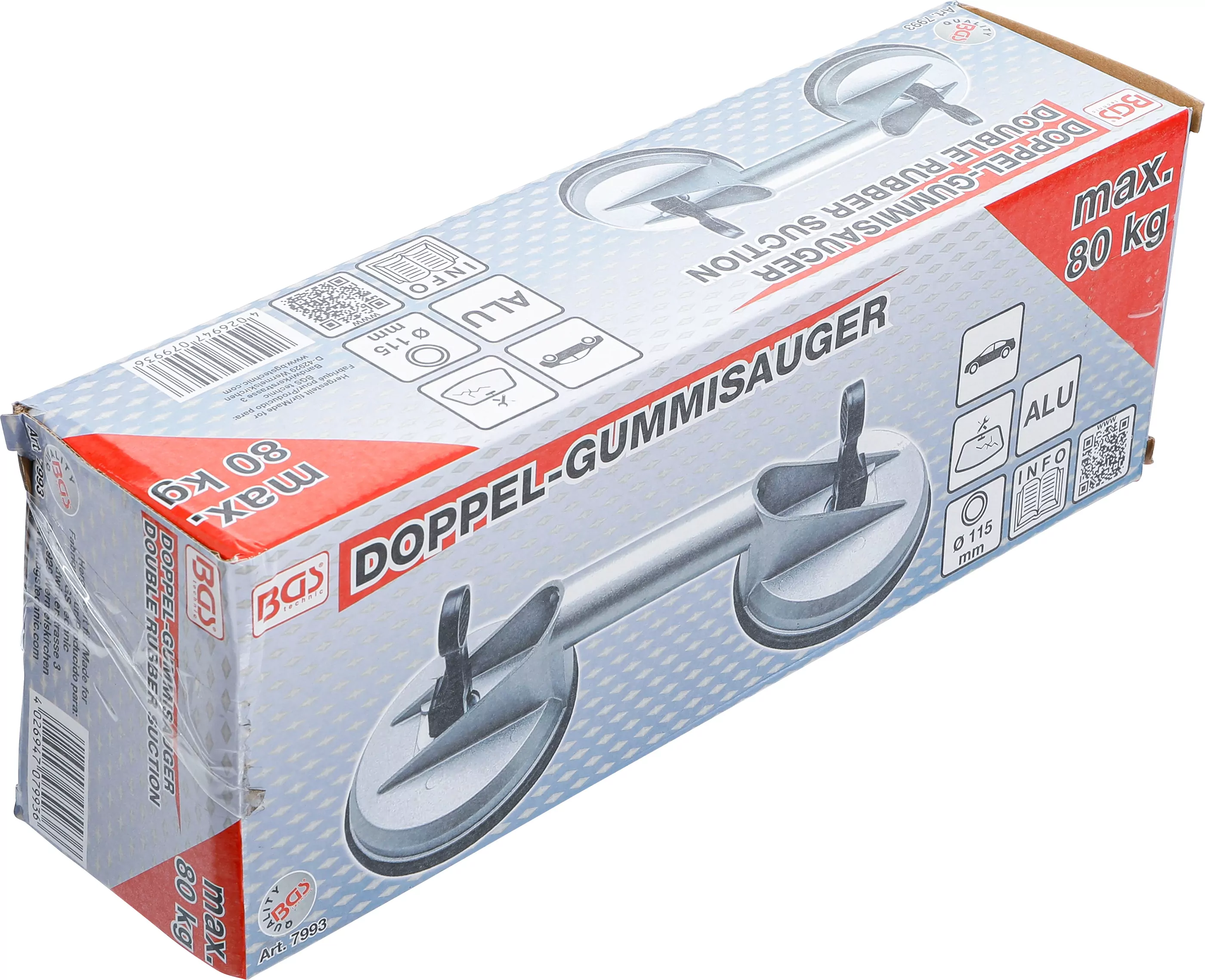 Doppel-Gummisauger | Aluminium | Ø 115 mm