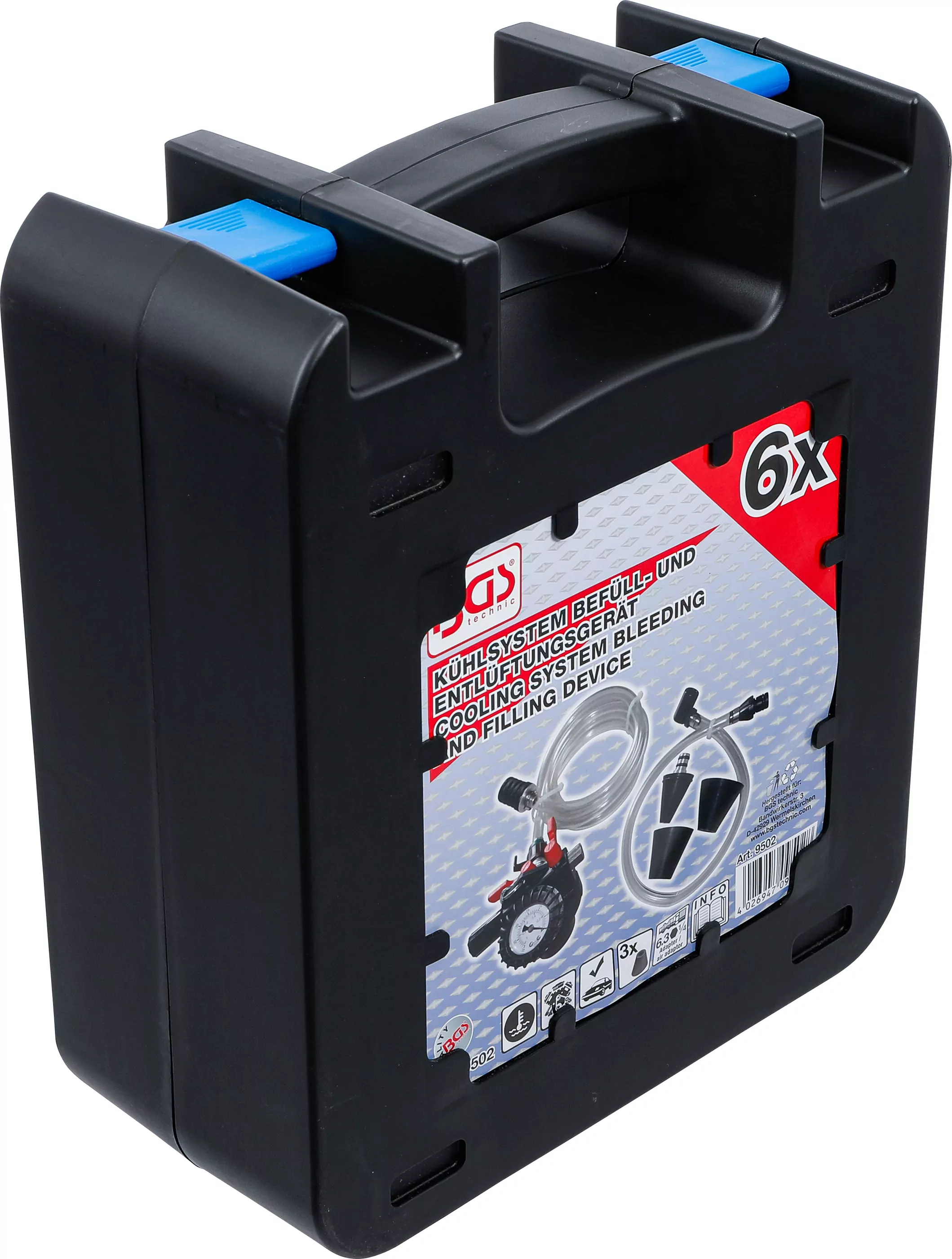 Kühlsystem-Befüll- und Entlüftungsgerät | 6-tlg.