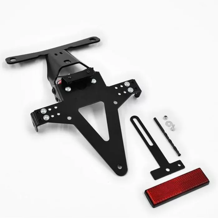 Kennzeichenhalter-Set | BMW S1000R/RR/HP4 | 09-18 verstellbar | inklusive Reflektor | Halter | KZB