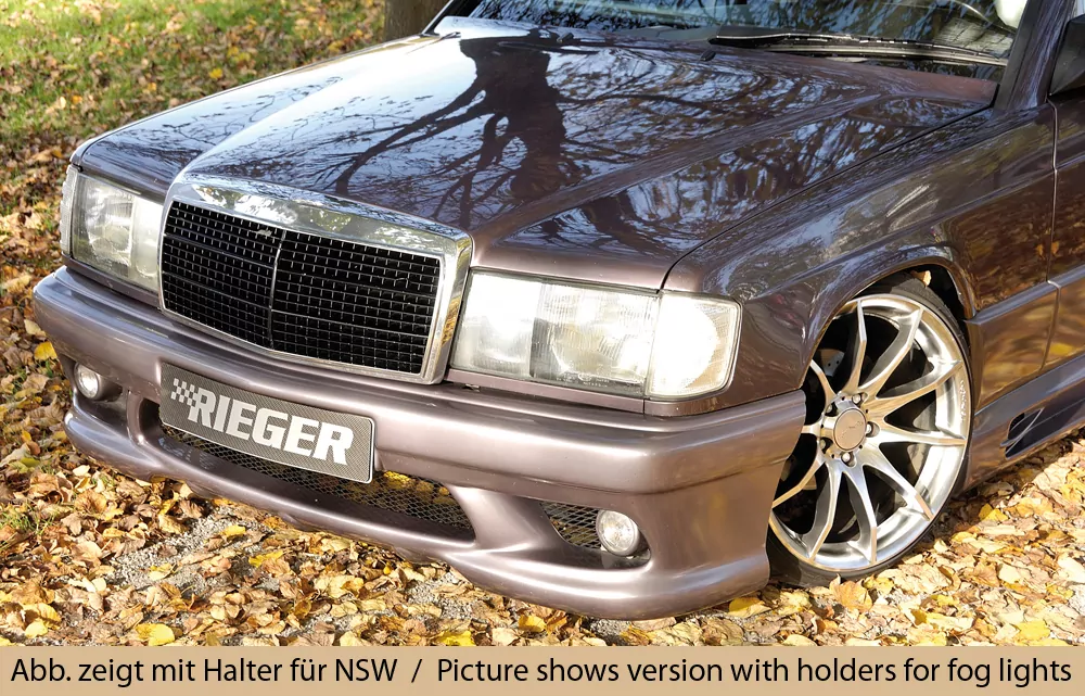 Rieger Spoilerstoßstange für Mercedes 190 (W201) - Lim.   carbon optik