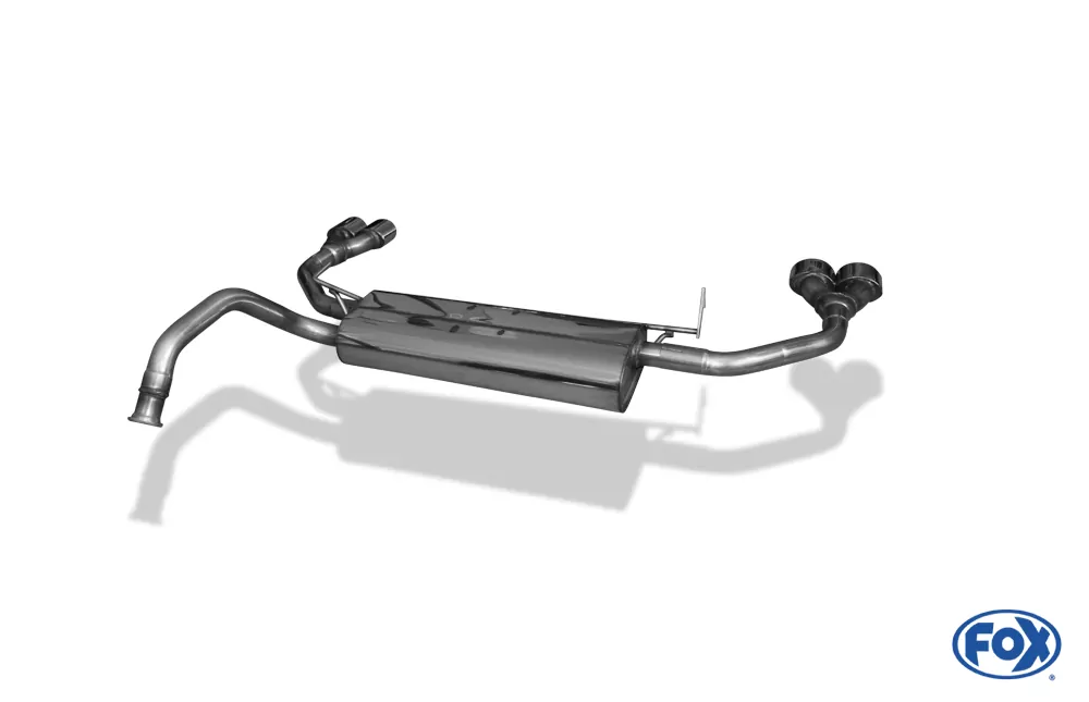 CitroenC1/ Peugeot 107/ Toyota Aygo Endschalldämpfer Ausgang recht/links - 2x86x54 Typ 33 rechts/links