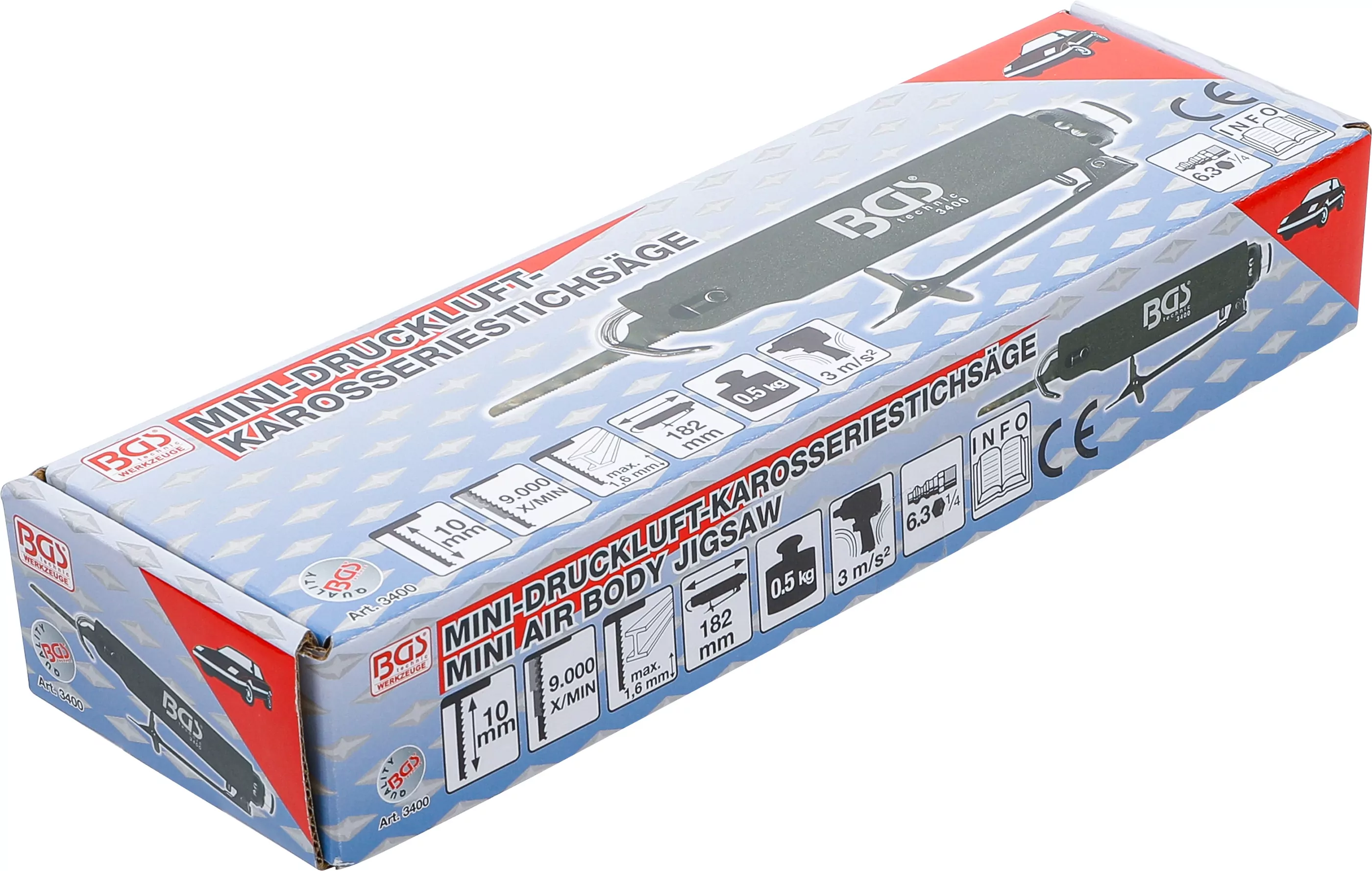 Mini-Druckluft-Karosserie-Stichsäge | vibrationsarm