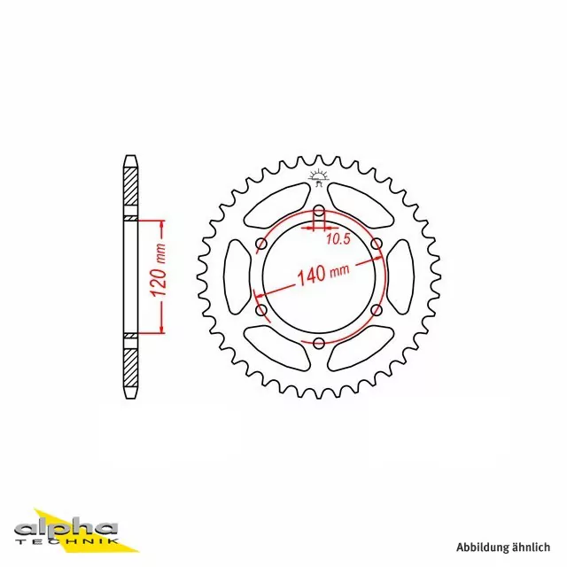 EK-Chain Kettensatz 525DEX für Kawasaki ZX-6R Ninja bis Modelljahr -1997 Typ ZX600F1