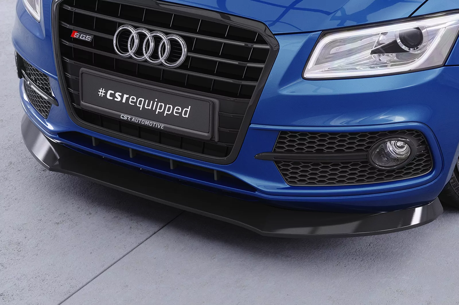 Cup-Spoilerlippe mit ABE für Audi SQ5 (8R) CSL480 Schwarz Strukturiert