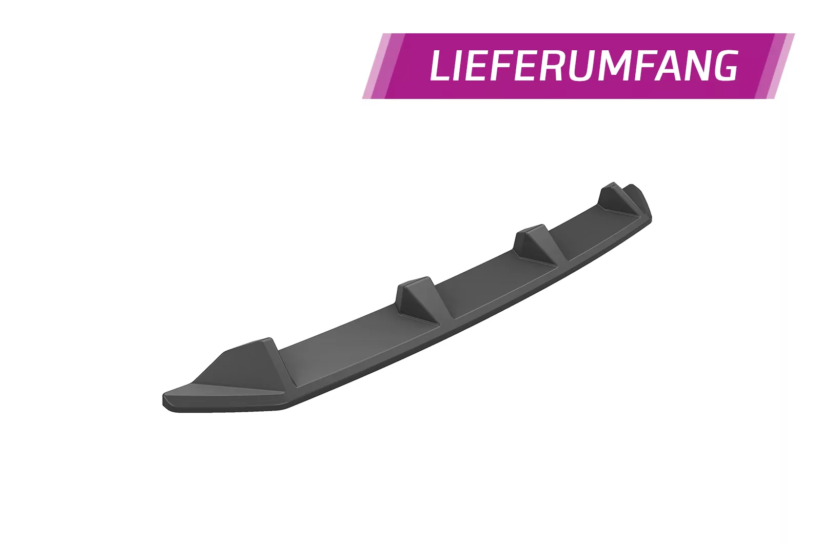 Cup-Spoilerlippe mit ABE für Audi Q7 4M S-Line / SQ7 4M CSL748 Schwarz Strukturiert