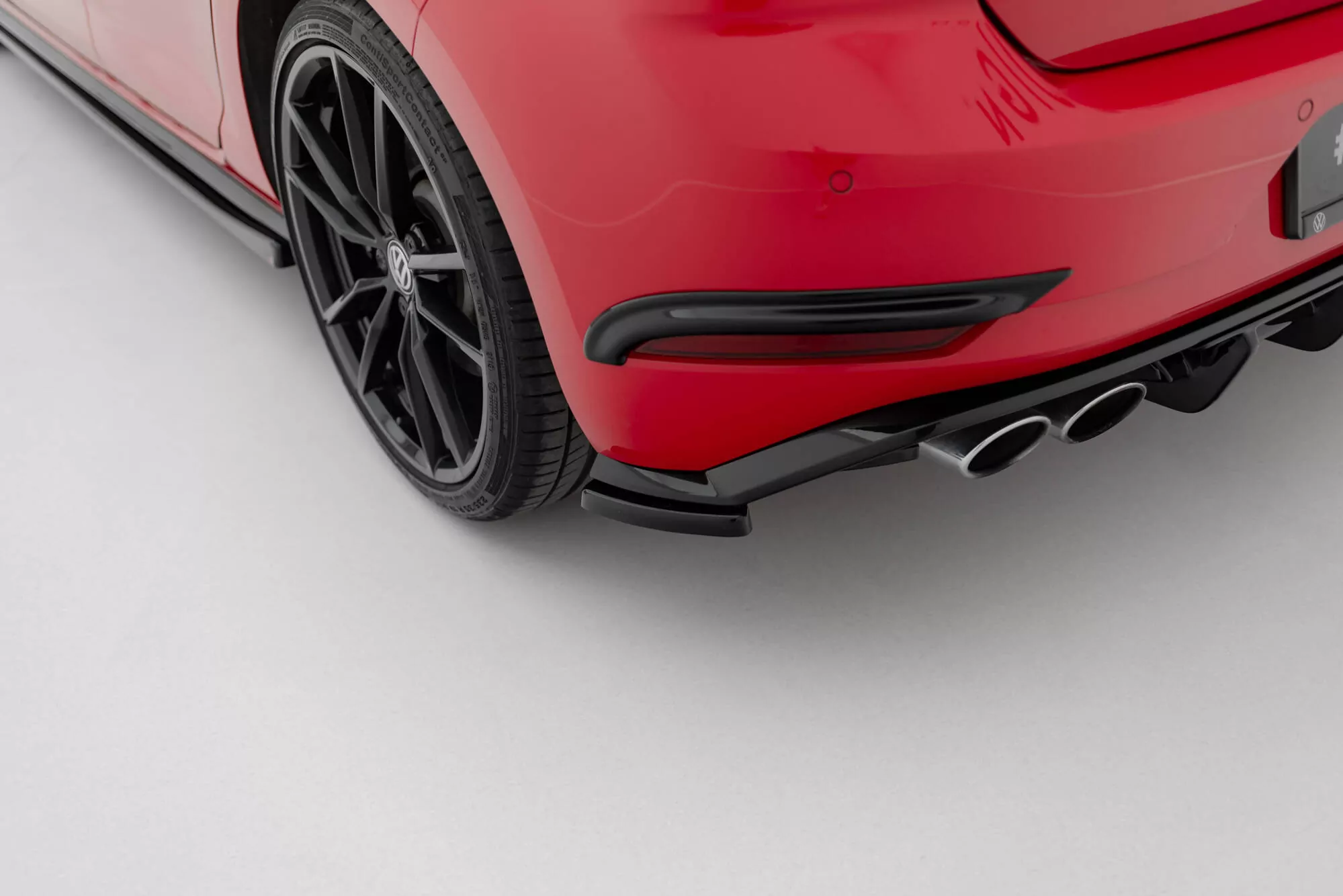 Heck Ansatz Flaps Diffusor Für Volkswagen Golf Hatchback R / R-Line Mk7 Facelift