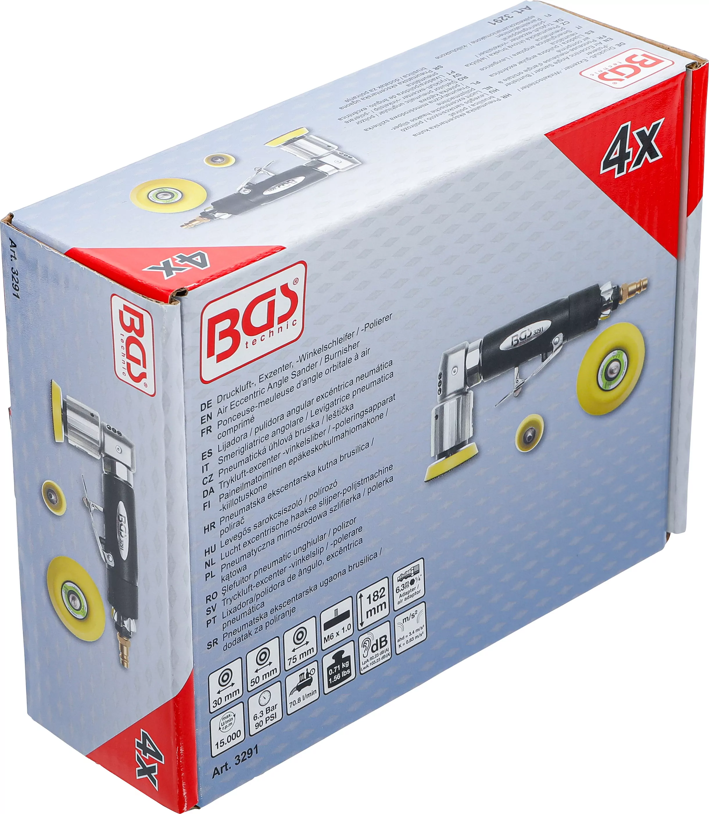 Druckluft-, Exzenter, -Winkelschleifer / -Polierer