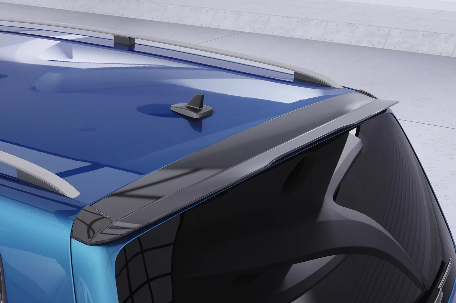 Heckflügel mit ABE für VW Touran / Touran GP HF627 Strukturiert (schwarz matt)