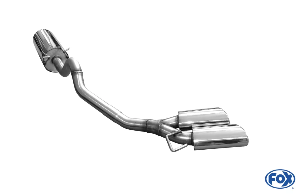 Ford Ranger 2011-08/2015 - 4x4 - Doppelkabine Endschalldämpfer Sidepipe, Ausgang an der rechte Fahrzeugseite hinter dem Hinterrad  - 2x115x85 Typ 38