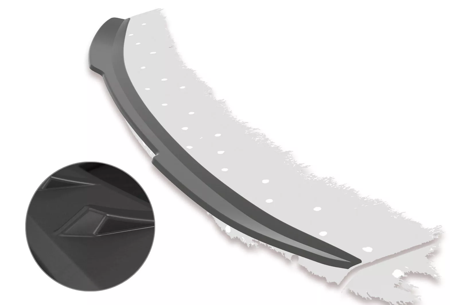 Heckflügel mit ABE für Ford Mondeo MK4 (BA7) Lackierfreundlich (schwarz matt)