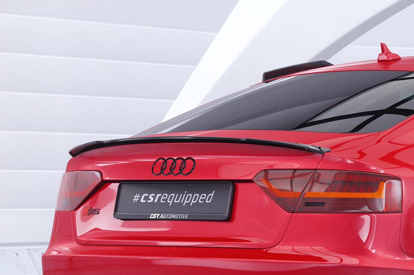 Heckflügel mit ABE für Audi A5 / S5 8T Sportback HF701 Strukturiert (schwarz matt)