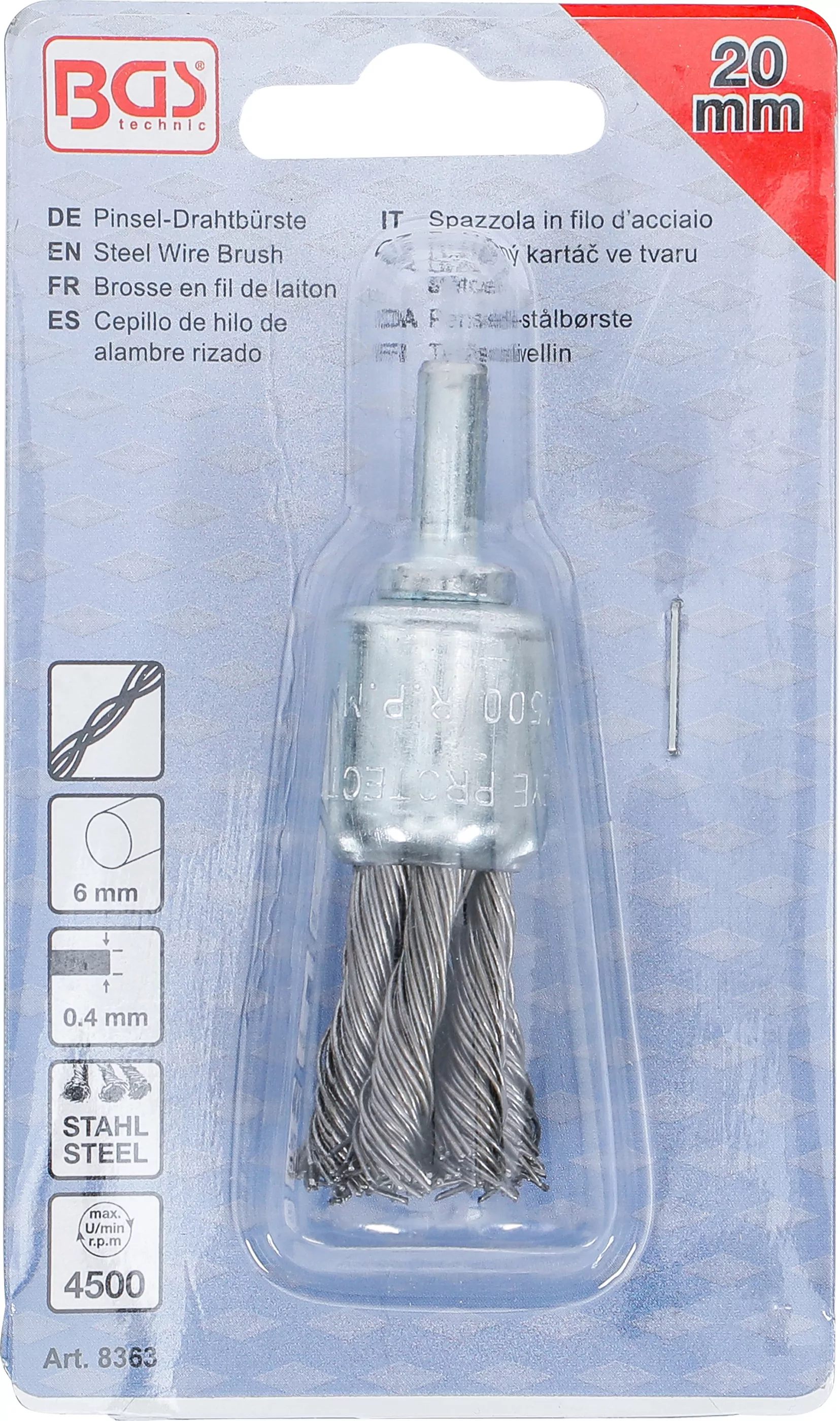 Pinsel-Drahtbürste | 20 mm