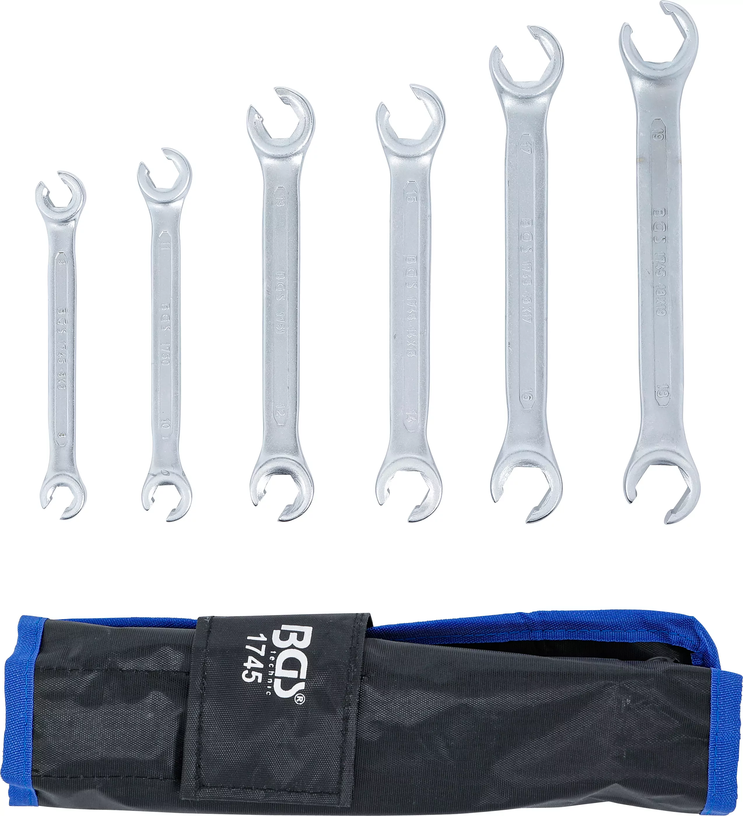 Offener Doppel-Ringschlüssel-Satz | SW 8 x 9 - 18 x 19 mm | 6-tlg.