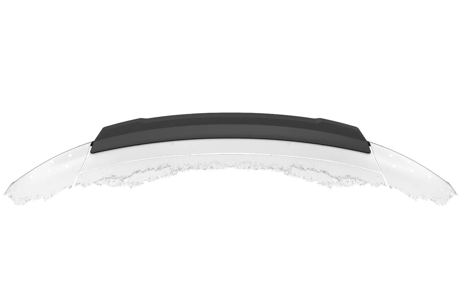 Heckflügel mit ABE für Audi R8 (4S) Spyder Lackierfreundlich (schwarz matt)