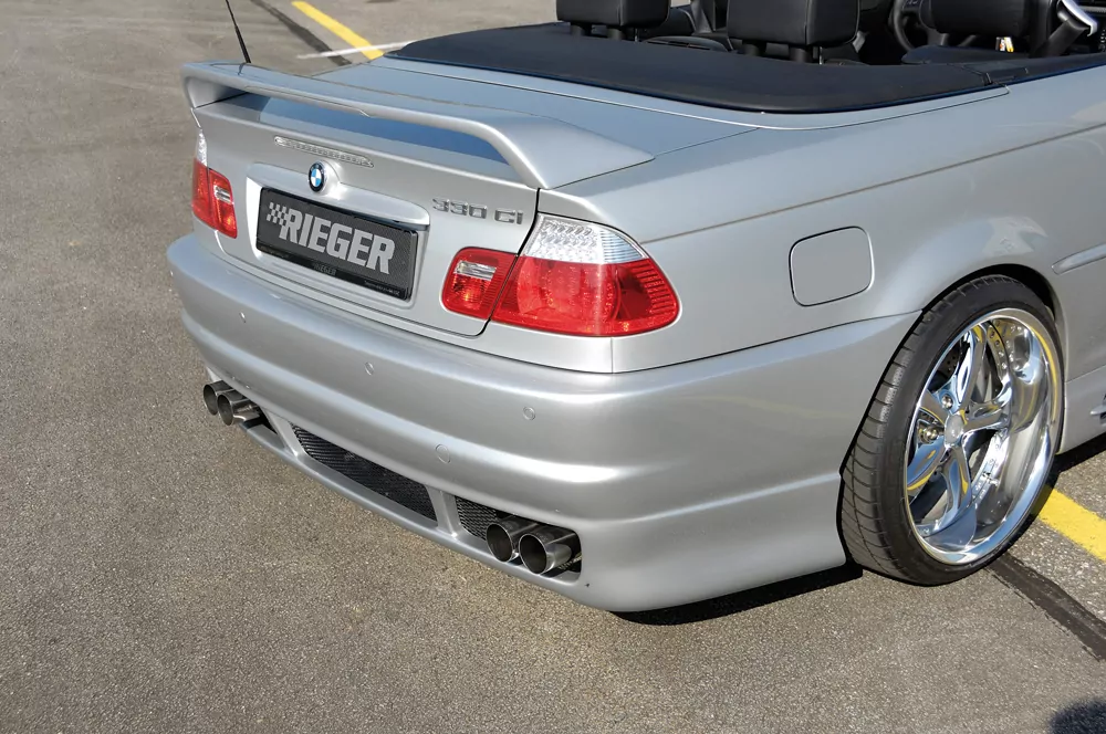 Rieger Heckschürze M3-Look für BMW 3er E46 | Cabrio 02.02- (ab Facelift) Cabrio Facelift