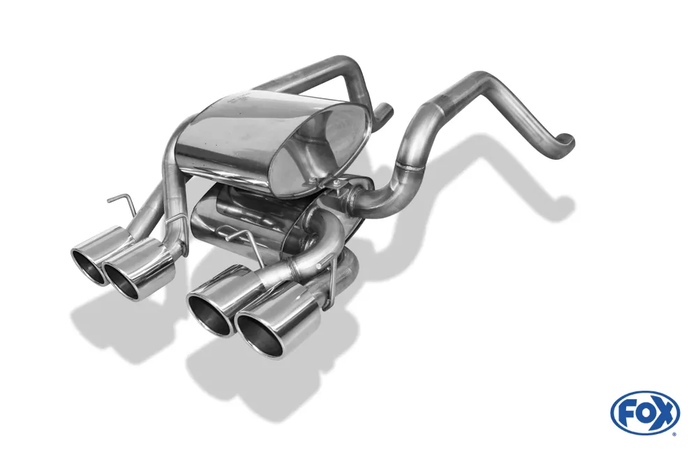 Corvette C06  Endschalldämpfer Ausgang mittig - 4x100 Typ 16 mittig