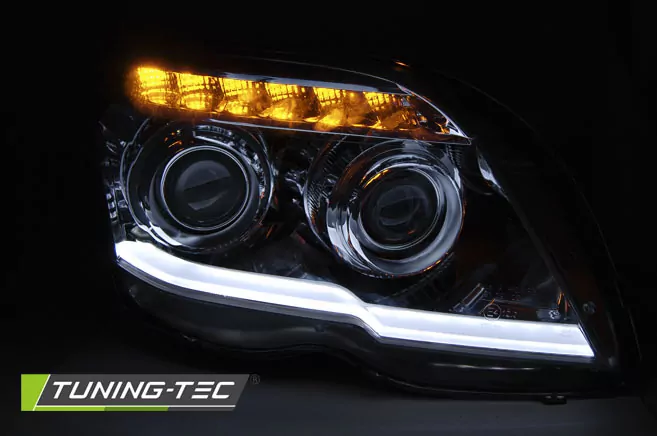 HEADLIGHTS TUBE LIGHT BLACK fits MERCEDES GLK X204 06.08-08.12
