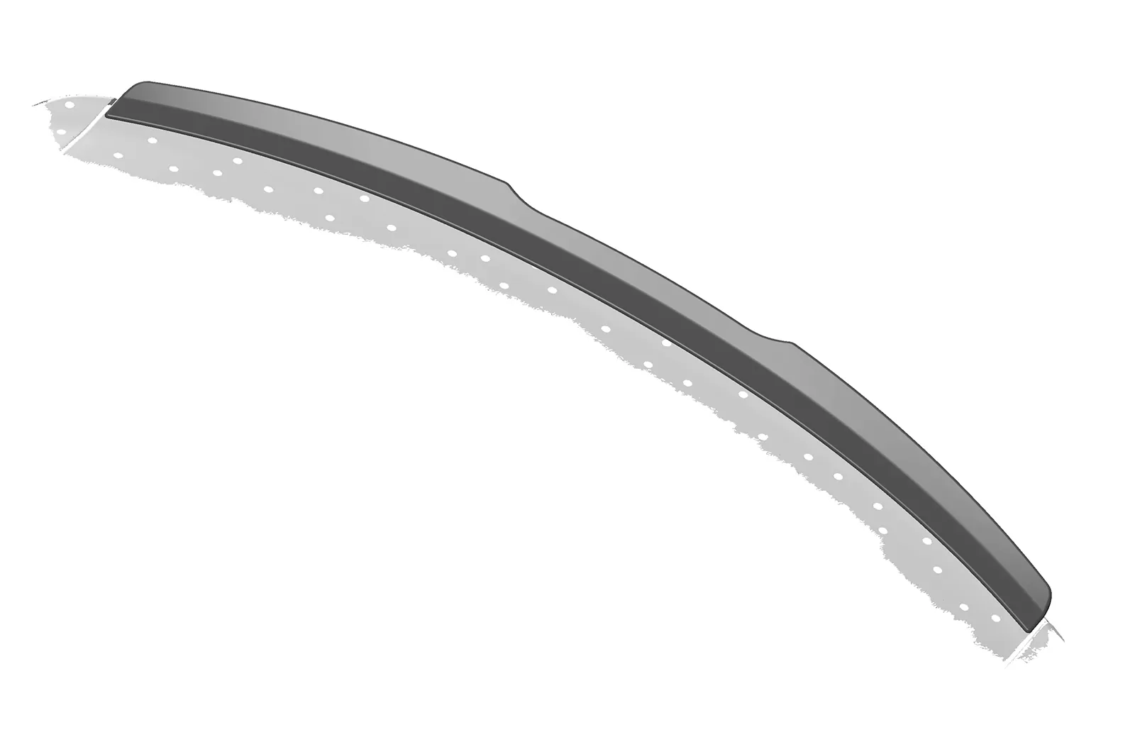 Heckflügel mit ABE für Ford Mustang VI HF720 Strukturiert (schwarz matt)