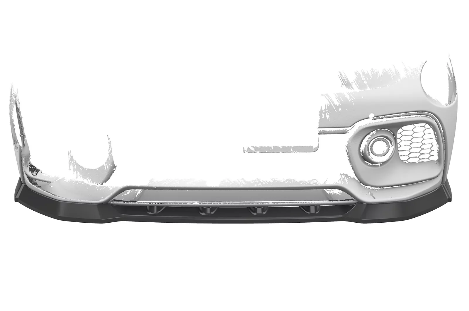 Cup-Spoilerlippe mit ABE für Fiat 500 Abarth 595 CSL487-M Carbon Look (matt)