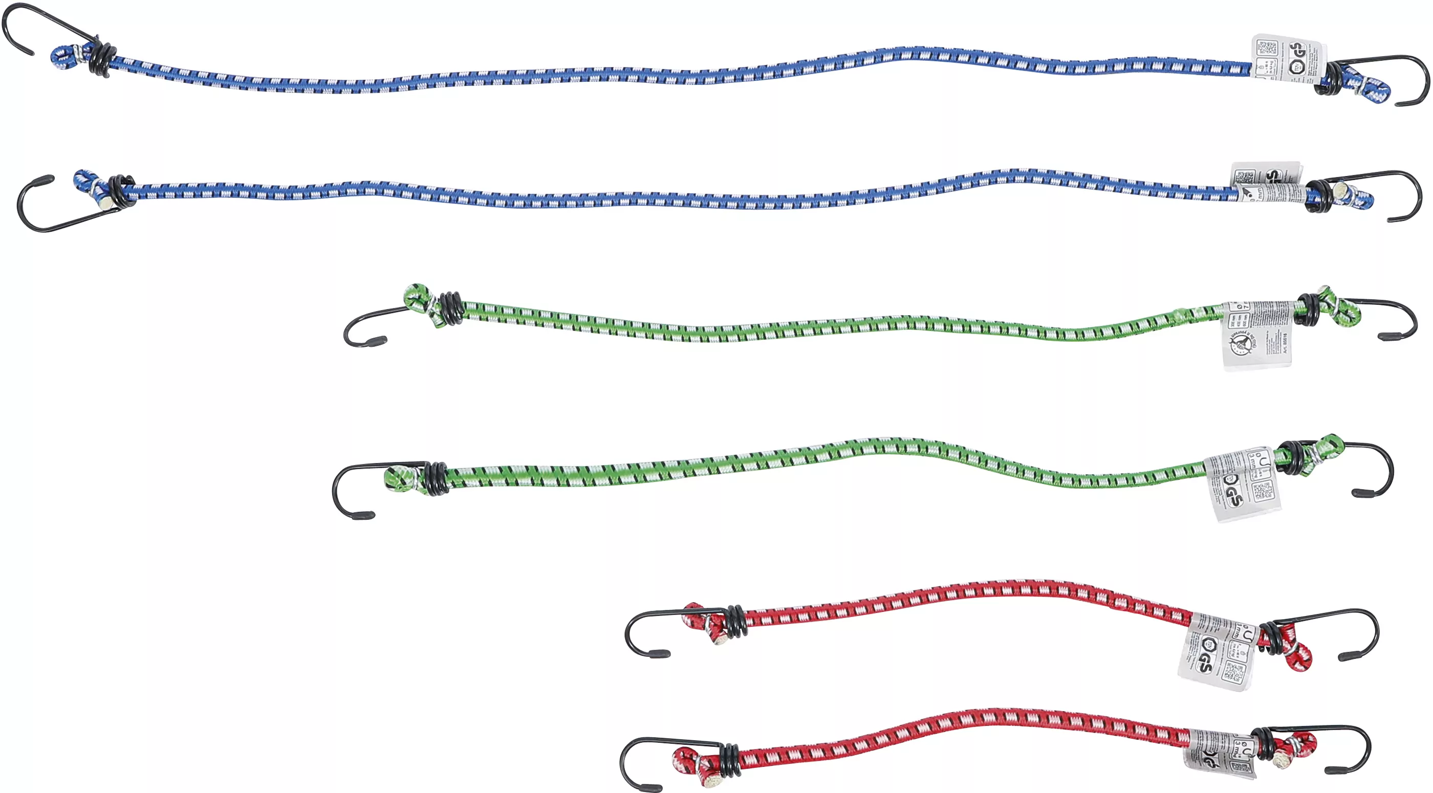 Gepäckspanner-Satz | 300 / 450 / 600 mm | 6-tlg.